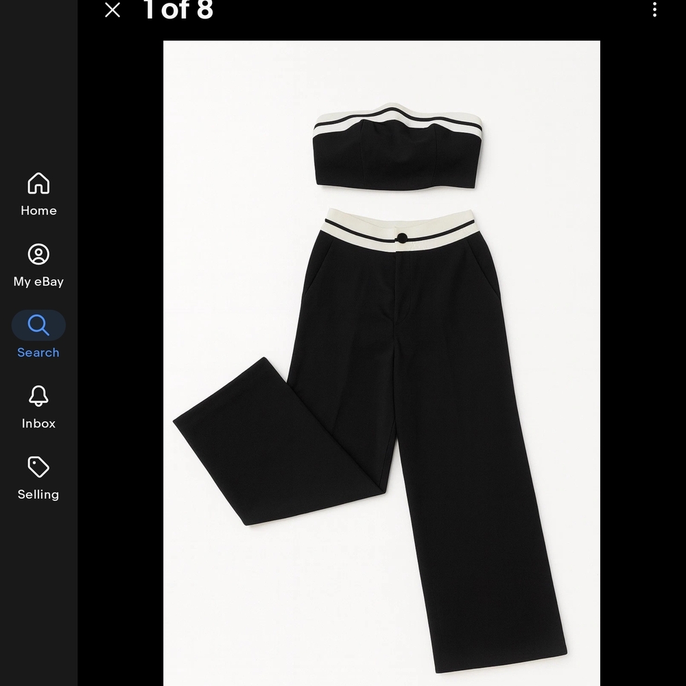 2pc crop suit